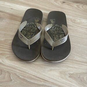 GAP Kids Flip Flops in Brown and Tan